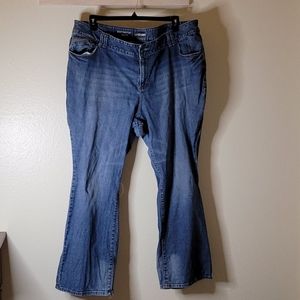 Lane Bryant Boot Cut Jeans distressed